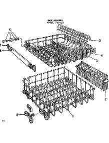 Rack Assembly parts for Kenmore Dishwasher 587.798610 (587798610, 587 798610) from AppliancePartsPros.com