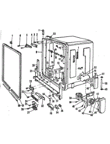 Tub Details parts for Kenmore Dishwasher 587.798710 (587798710, 587 798710) from AppliancePartsPros.com