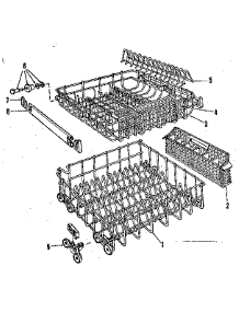 Rack Assembly parts for Kenmore Dishwasher 587.798710 (587798710, 587 798710) from AppliancePartsPros.com