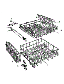 Rack Assembly parts for Kenmore Dishwasher 587.798711 (587798711, 587 798711) from AppliancePartsPros.com