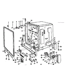 Tub Details parts for Kenmore Dishwasher 587.798711 (587798711, 587 798711) from AppliancePartsPros.com