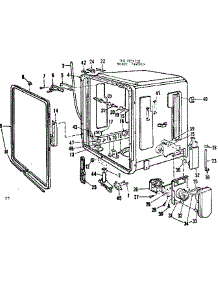 Tub Details parts for Kenmore Dishwasher 587.799300 (587799300, 587 799300) from AppliancePartsPros.com