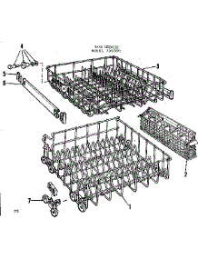 Rack Details parts for Kenmore Dishwasher 587.799300 (587799300, 587 799300) from AppliancePartsPros.com