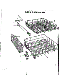 Rack Assemblies parts for Kenmore Dishwasher 587.799410 (587799410, 587 799410) from AppliancePartsPros.com