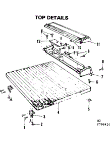 Top Details parts for Kenmore Dishwasher 587.799410 (587799410, 587 799410) from AppliancePartsPros.com