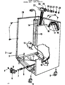 Frame Assembly parts for Kenmore Dishwasher 587.799510 (587799510, 587 799510) from AppliancePartsPros.com