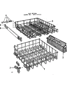 Rack Details parts for Kenmore Dishwasher 587.799510 (587799510, 587 799510) from AppliancePartsPros.com