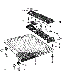 Top Details parts for Kenmore Dishwasher 587.799510 (587799510, 587 799510) from AppliancePartsPros.com