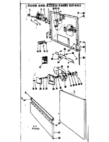 Door & Access Panel Details parts for Kenmore Dishwasher 587.95050 (58795050, 587 95050) from AppliancePartsPros.com