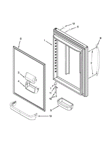 Refrigerator Door Parts parts for Kenmore Refrigerator 596.467934251 (596467934251, 596 467934251) from AppliancePartsPros.com