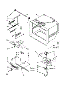 Freezer Liner Parts parts for Kenmore Refrigerator 596.467934351 (596467934351, 596 467934351) from AppliancePartsPros.com