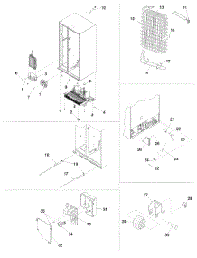 Evap Assy, Drier & Rollers parts for Kenmore Refrigerator 596.50002100 (59650002100, 596 50002100) from AppliancePartsPros.com