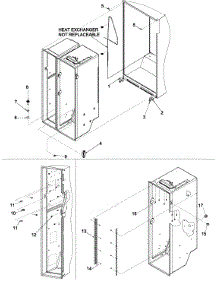 Cabinet Parts parts for Kenmore Refrigerator 596.50012100 (59650012100, 596 50012100) from AppliancePartsPros.com