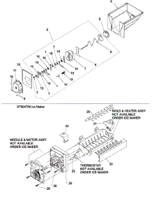 Ice Bucket / Auger Assy parts for Kenmore Refrigerator 596.50013100 (59650013100, 596 50013100) from AppliancePartsPros.com
