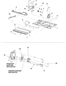 Machine Compartment parts for Kenmore Refrigerator 596.50019100 (59650019100, 596 50019100) from AppliancePartsPros.com