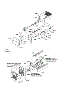 Ice Bucket Auger / Ice Maker parts for Kenmore Refrigerator 596.50392000 (59650392000, 596 50392000) from AppliancePartsPros.com