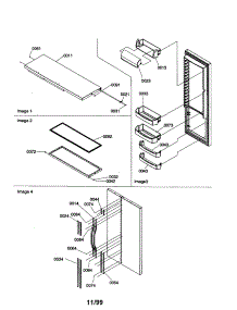 Refrigerator Door, Trim And Handles parts for Kenmore Refrigerator 596.50392990 (59650392990, 596 50392990) from AppliancePartsPros.com