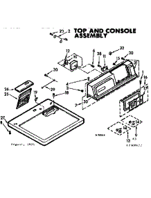 Top & Console Assembly parts for Kenmore Dryer 110.7308622 (1107308622, 110 7308622) from AppliancePartsPros.com