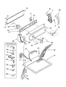 Top And Console Parts Optional Parts (Not Included) parts for Kenmore Dryer 110.73102101 (11073102101, 110 73102101) from AppliancePartsPros.com