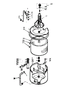Tub And Basket Assembly parts for Kenmore Washer 110.7314610 (1107314610, 110 7314610) from AppliancePartsPros.com