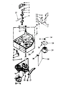 Drive System parts for Kenmore Washer 110.7314610 (1107314610, 110 7314610) from AppliancePartsPros.com
