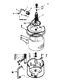Tub And Basket Assembly parts for Kenmore Washer 110.7314613 (1107314613, 110 7314613) from AppliancePartsPros.com