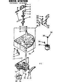 Drive System parts for Kenmore Washer 110.7314614 (1107314614, 110 7314614) from AppliancePartsPros.com