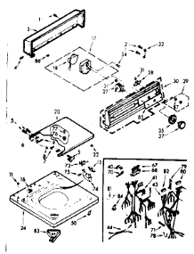 Top And Console Assembly parts for Kenmore Washer 110.7315610 (1107315610, 110 7315610) from AppliancePartsPros.com