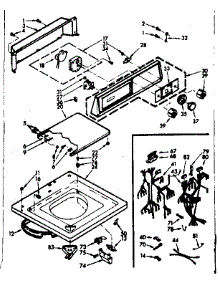 Top And Console Assembly parts for Kenmore Washer 110.7315611 (1107315611, 110 7315611) from AppliancePartsPros.com