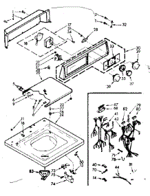 Top And Console Assembly parts for Kenmore Washer 110.7315612 (1107315612, 110 7315612) from AppliancePartsPros.com