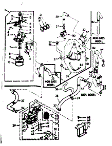 Water System parts for Kenmore Washer 110.7315613 (1107315613, 110 7315613) from AppliancePartsPros.com