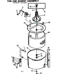 Tub And Basket Assembly parts for Kenmore Washer 110.7315614 (1107315614, 110 7315614) from AppliancePartsPros.com