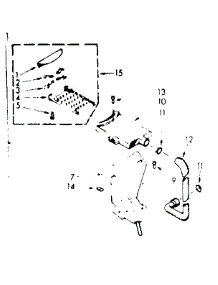 Filter Assembly parts for Kenmore Washer 110.7324500 (1107324500, 110 7324500) from AppliancePartsPros.com