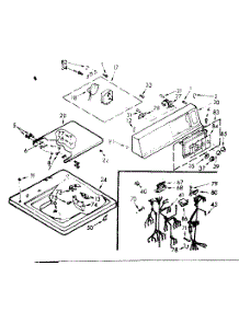 Top And Console Assembly parts for Kenmore Washer 110.7324500 (1107324500, 110 7324500) from AppliancePartsPros.com