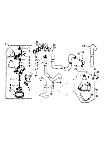 Water System parts for Kenmore Washer 110.7324700 (1107324700, 110 7324700) from AppliancePartsPros.com