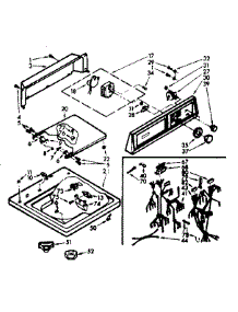 Top And Console Assy parts for Kenmore Washer 110.7324700 (1107324700, 110 7324700) from AppliancePartsPros.com