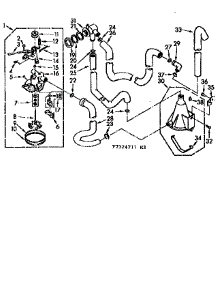 Water System parts for Kenmore Washer 110.7324711 (1107324711, 110 7324711) from AppliancePartsPros.com