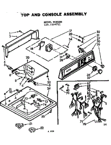 Top And Console Assembly parts for Kenmore Washer 110.7324711 (1107324711, 110 7324711) from AppliancePartsPros.com