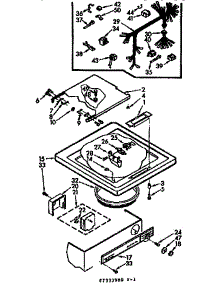 Top And Control Assembly parts for Kenmore Washer 110.7333900 (1107333900, 110 7333900) from AppliancePartsPros.com