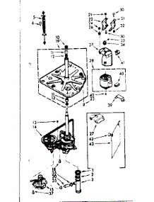 Drive System parts for Kenmore Washer 110.7333901 (1107333901, 110 7333901) from AppliancePartsPros.com