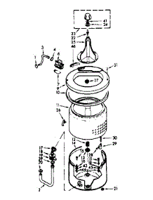 Tub And Basket Assembly parts for Kenmore Washer 110.7333901 (1107333901, 110 7333901) from AppliancePartsPros.com
