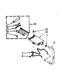 Filter Assembly parts for Kenmore Washer 110.7333901 (1107333901, 110 7333901) from AppliancePartsPros.com