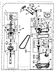 Gearcase / Transmission parts for Kenmore Washer 110.7333901 (1107333901, 110 7333901) from AppliancePartsPros.com