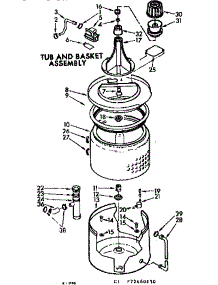 Tub And Basket Assembly parts for Kenmore Washer 110.73460130 (11073460130, 110 73460130) from AppliancePartsPros.com