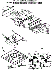 Top And Console Assembly parts for Kenmore Washer 110.7346042E (1107346042E, 110 7346042E) from AppliancePartsPros.com