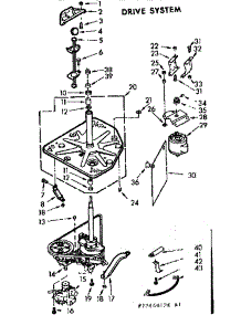 Drive System parts for Kenmore Washer 110.7346042E (1107346042E, 110 7346042E) from AppliancePartsPros.com