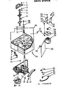 Drive System parts for Kenmore Washer 110.73460630 (11073460630, 110 73460630) from AppliancePartsPros.com