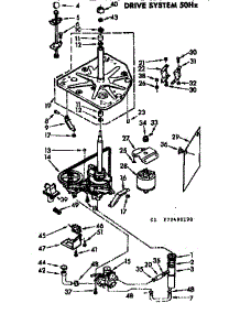Drive System 50 Hz parts for Kenmore Washer 110.73490620 (11073490620, 110 73490620) from AppliancePartsPros.com