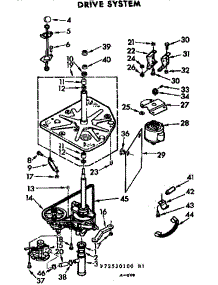 Drive System parts for Kenmore Washer 110.73520100 (11073520100, 110 73520100) from AppliancePartsPros.com