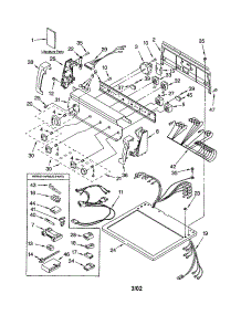 Top And Console parts for Kenmore Dryer 110.72982102 (11072982102, 110 72982102) from AppliancePartsPros.com